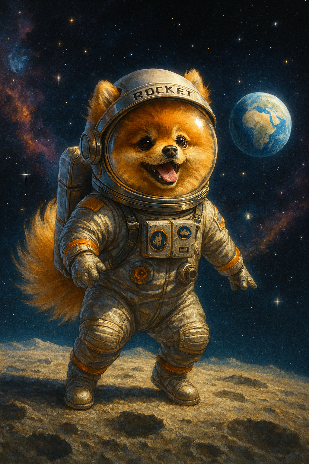funny cartoon pet portrait (DIGITAL PRINT)